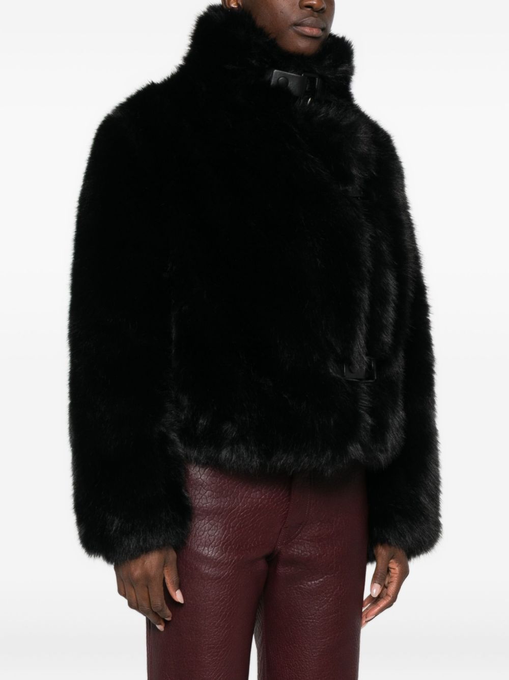 Molliolli Coats Black Fabric