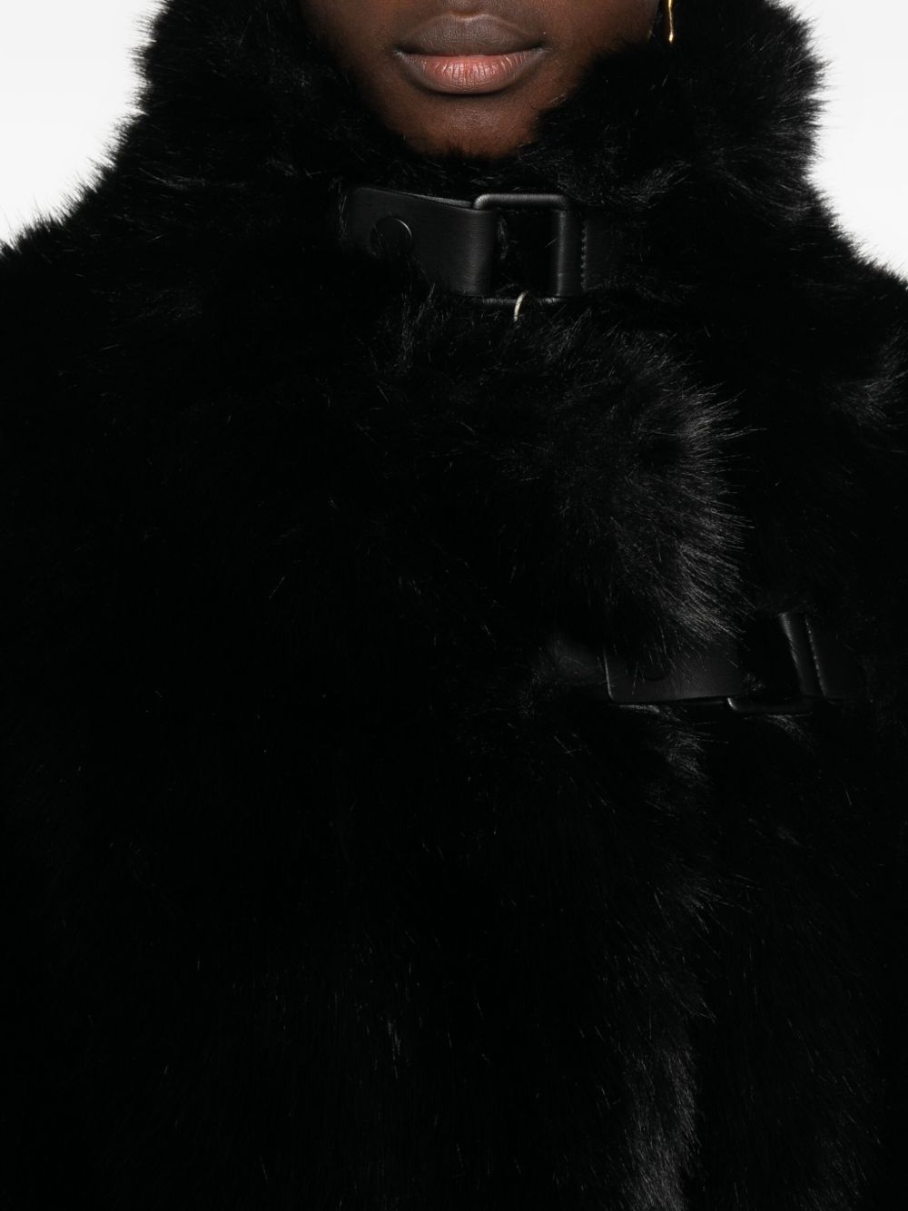 Molliolli Coats Black Fabric