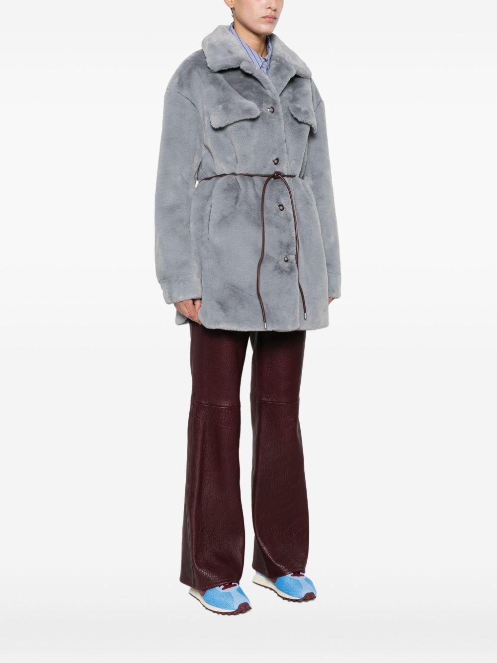 Molliolli Coats Grey Fabric
