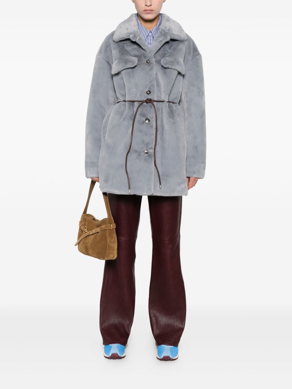 Molliolli Coats Grey Fabric