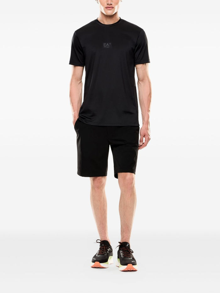 Ea7 Shorts Nero Elastane