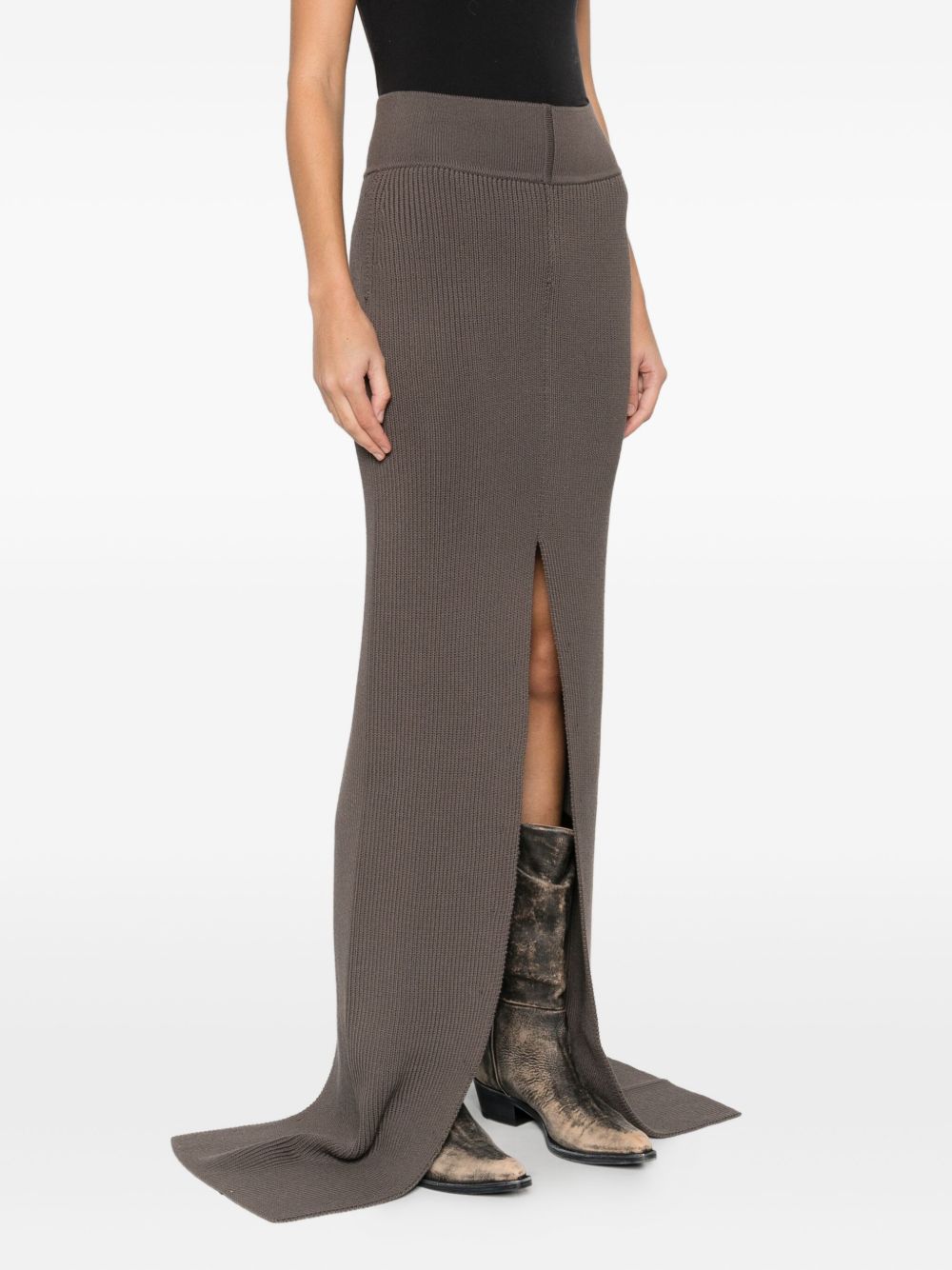 Rick Owens Skirts Grey Wool