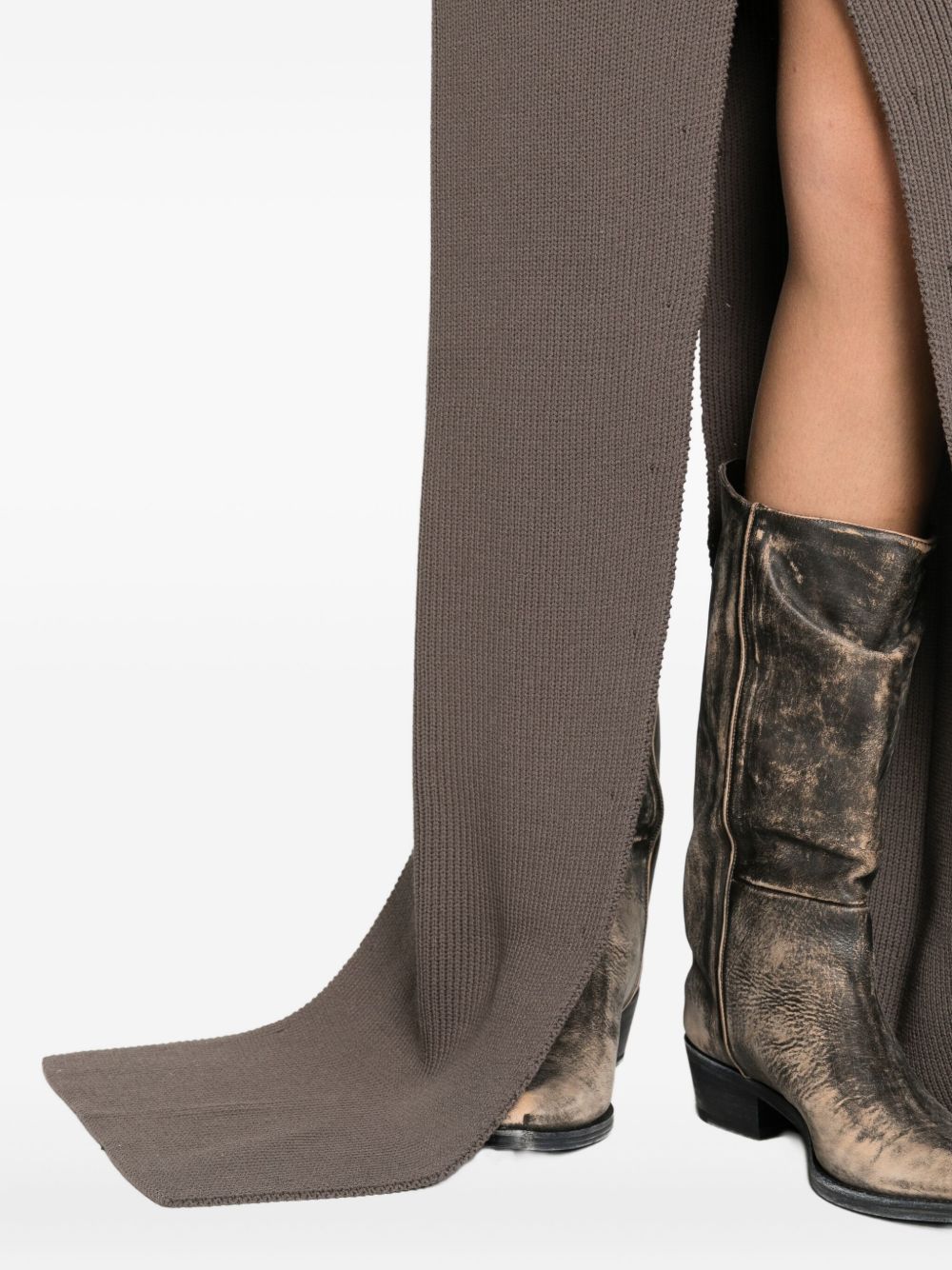 Rick Owens Skirts Grey Wool