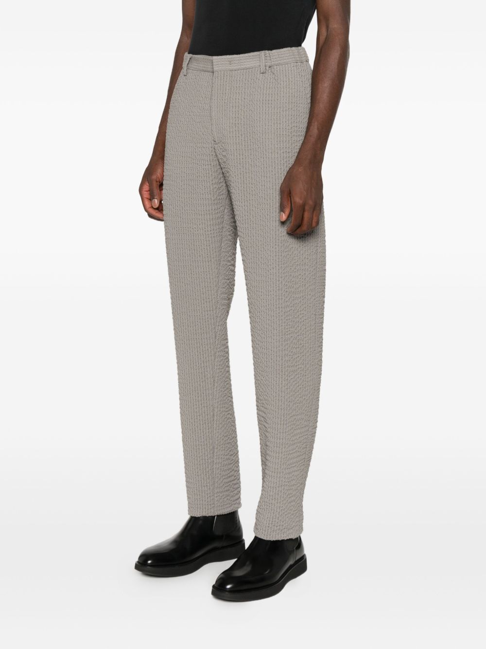 Emporio Armani Trousers Grigio Elastane