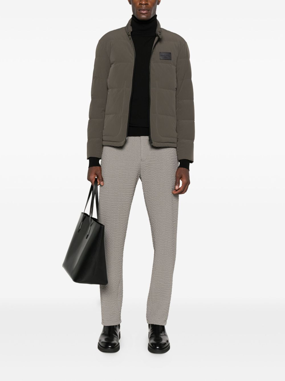 Emporio Armani Coats Verde Militare Polyamide