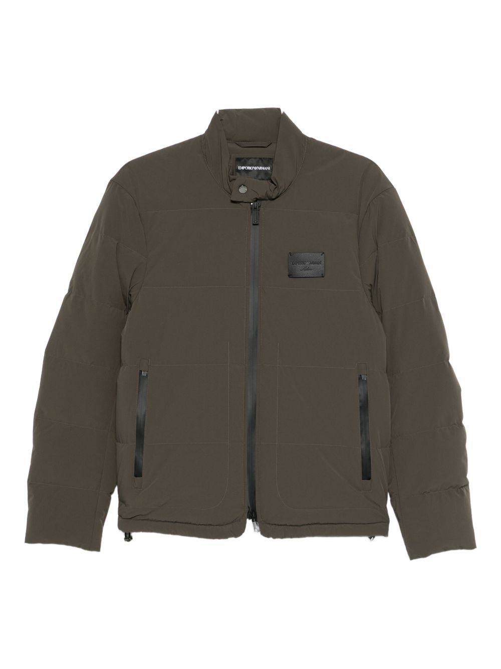 Emporio Armani Coats Verde Militare Polyamide