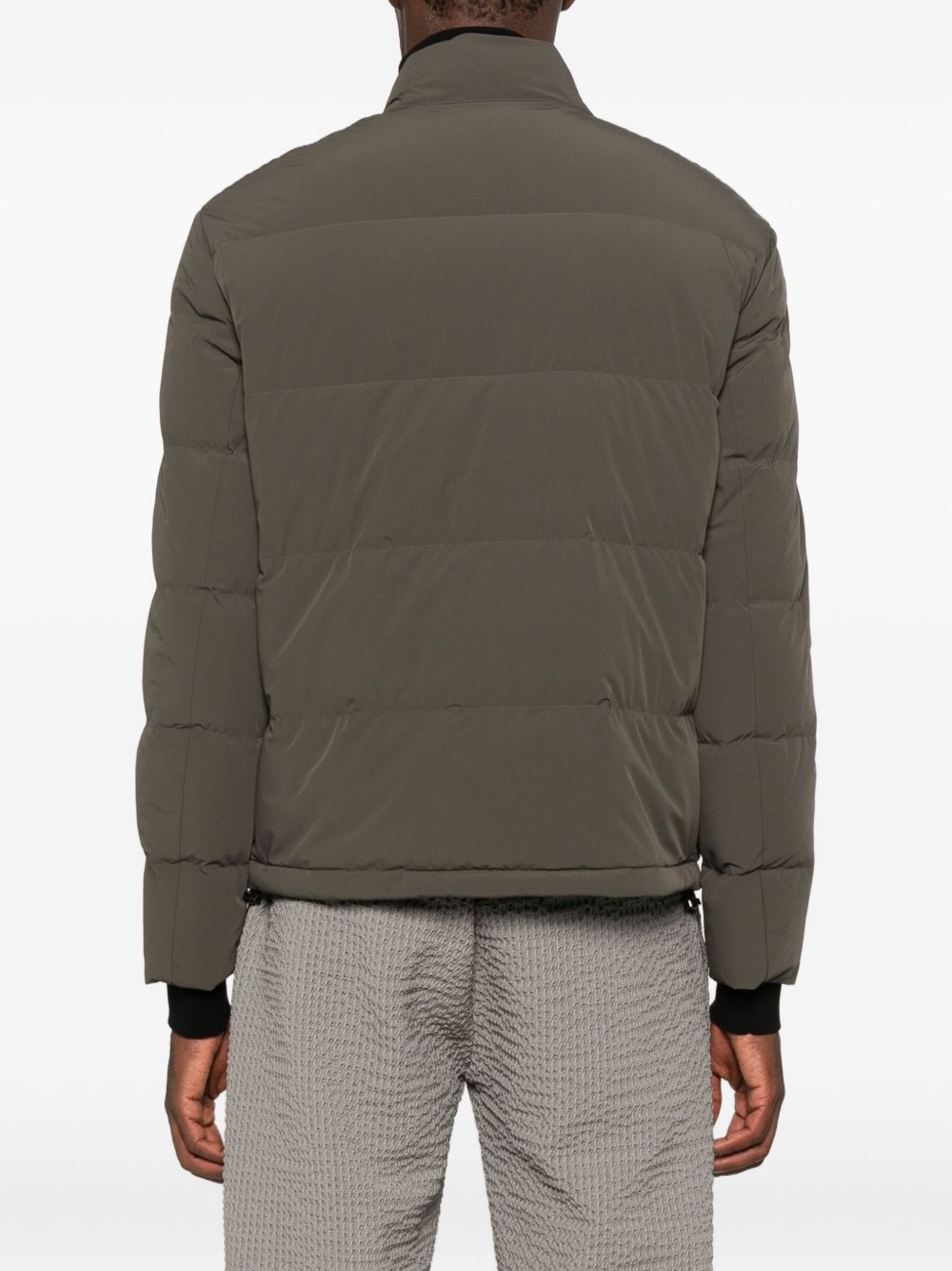 Emporio Armani Coats Verde Militare Polyamide