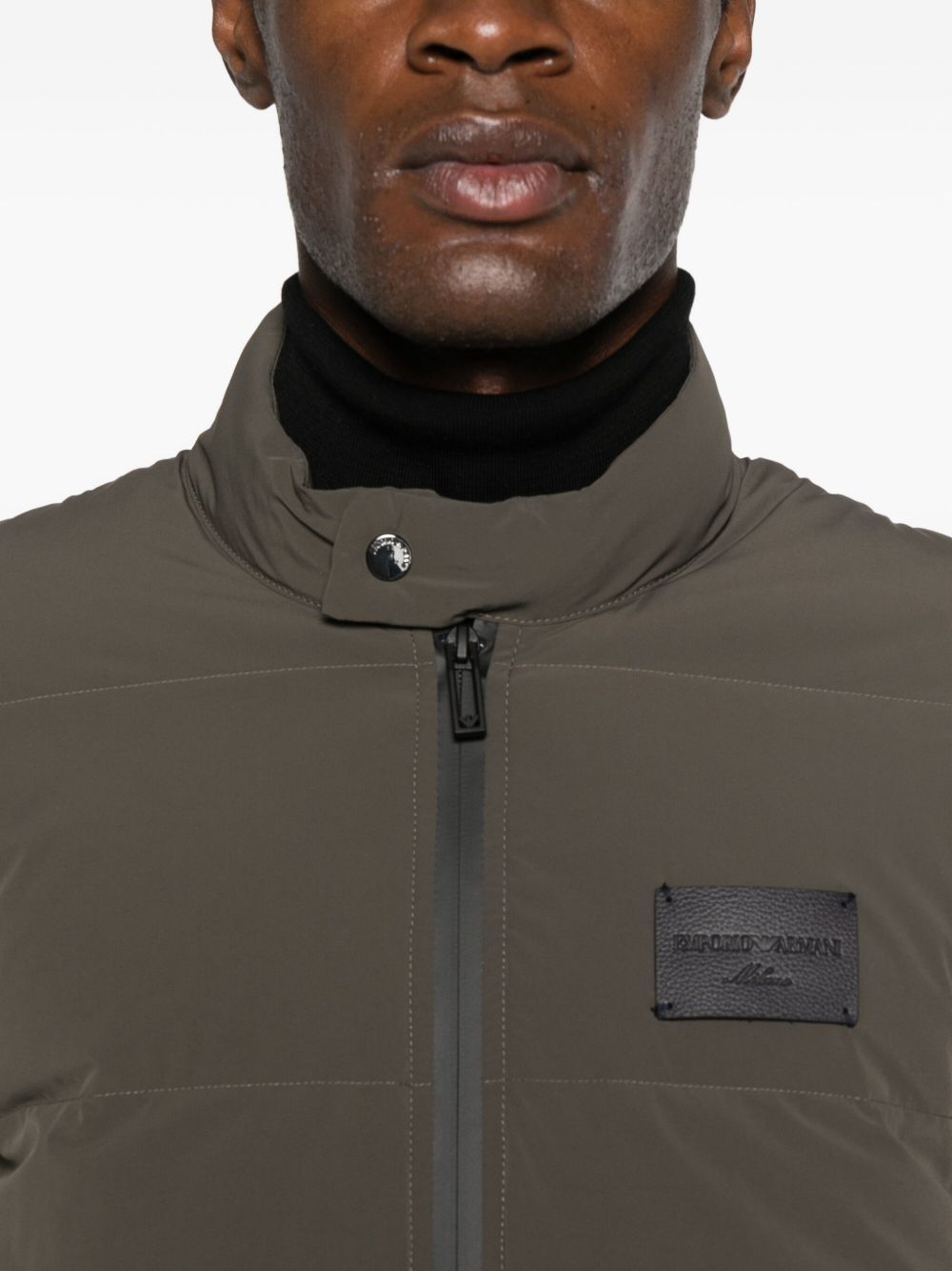Emporio Armani Coats Verde Militare Polyamide