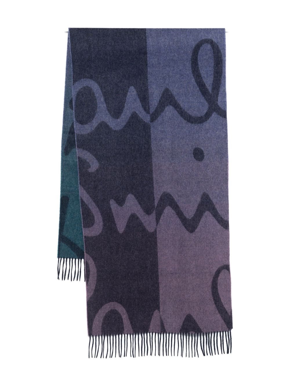 Paul Smith Scarfs Blue Fabric