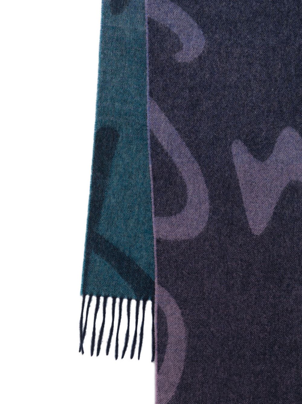 Paul Smith Scarfs Blue Fabric