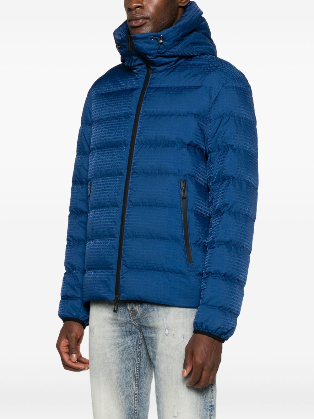 Emporio Armani Coats Blu Polyamide