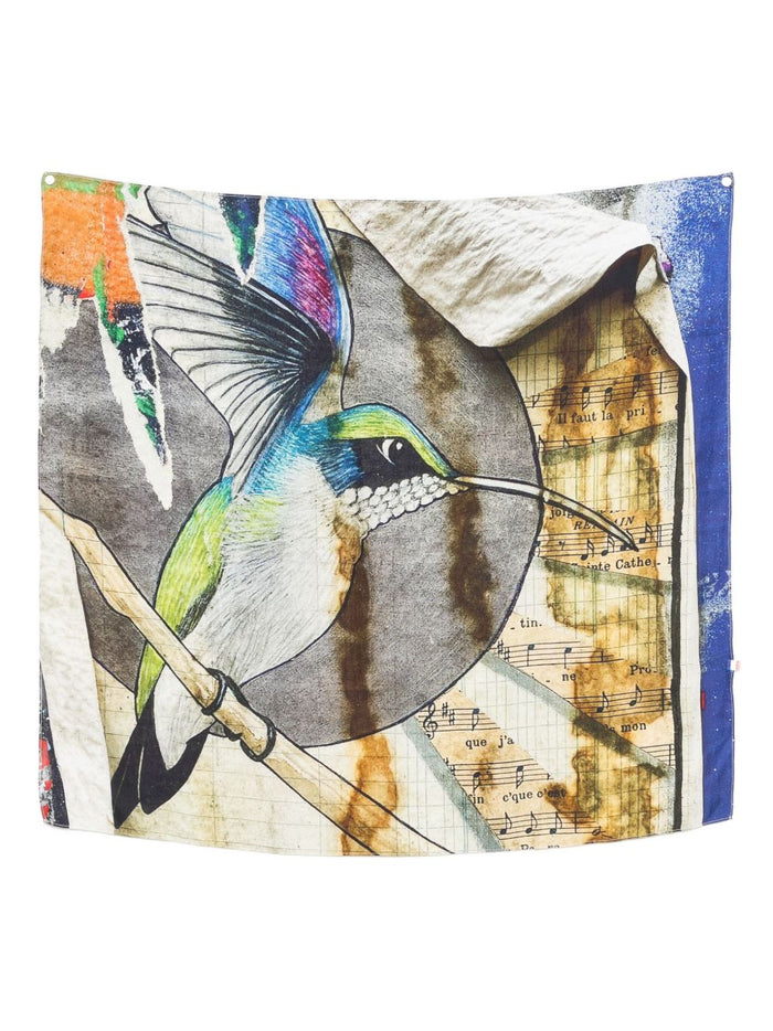 Talking Walls Scarfs Multicolour Silk Twill