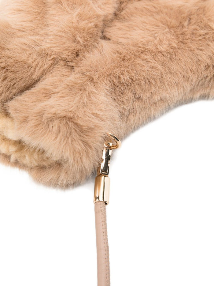 Molliolli Gloves Beige Artificial Fur