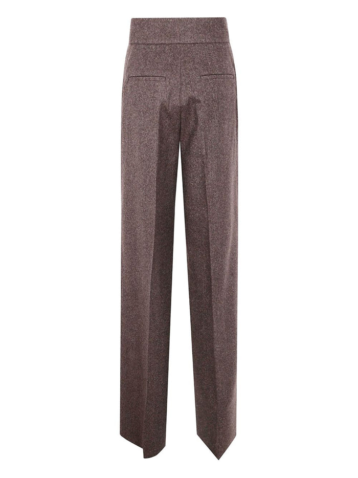 Max Mara Trousers Brown Wool