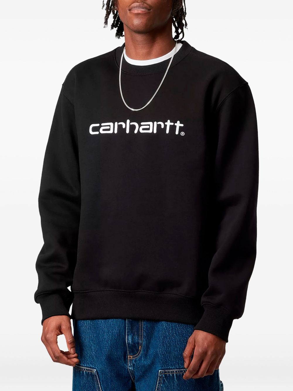 Carhartt Wip Main Sweaters Blue Cotton Polyester
