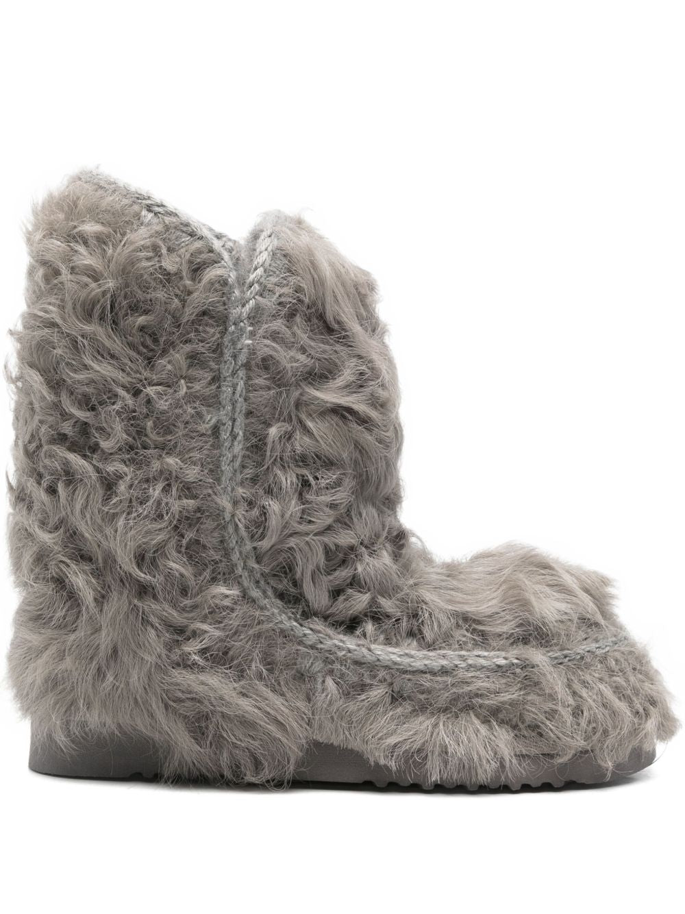 Mou Boots Grey Outer: goat Fur
