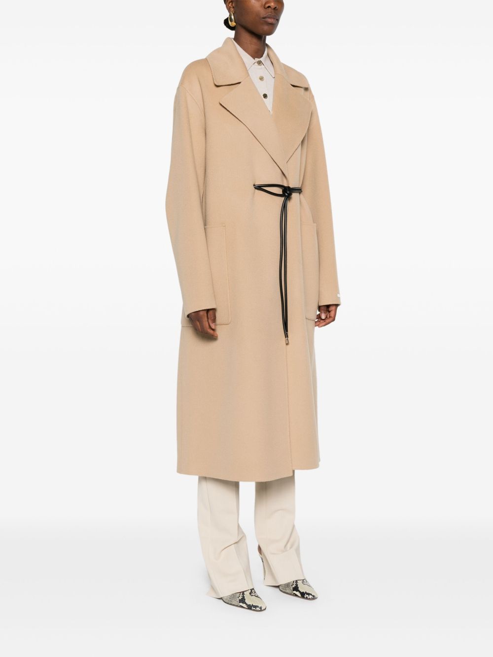 SPORTMAX PRE Coats Camel Wool