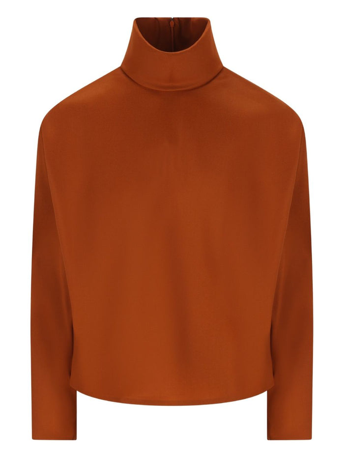 Saint Laurent Sweaters Brown Fabric