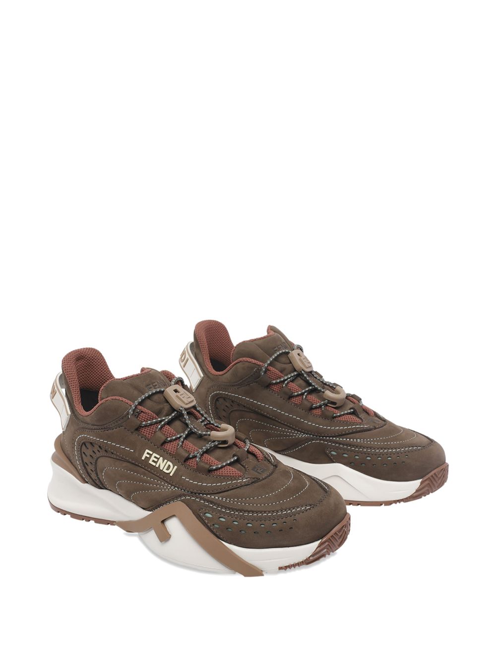 Fendi Sneakers Brown Vit+pl