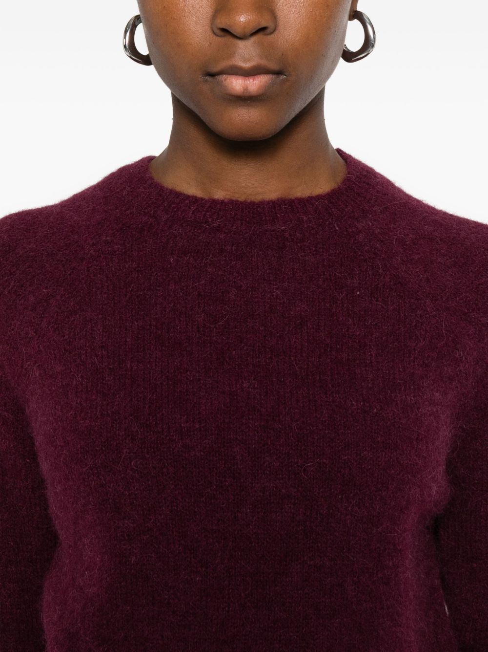 Base Sweaters Purple Silk