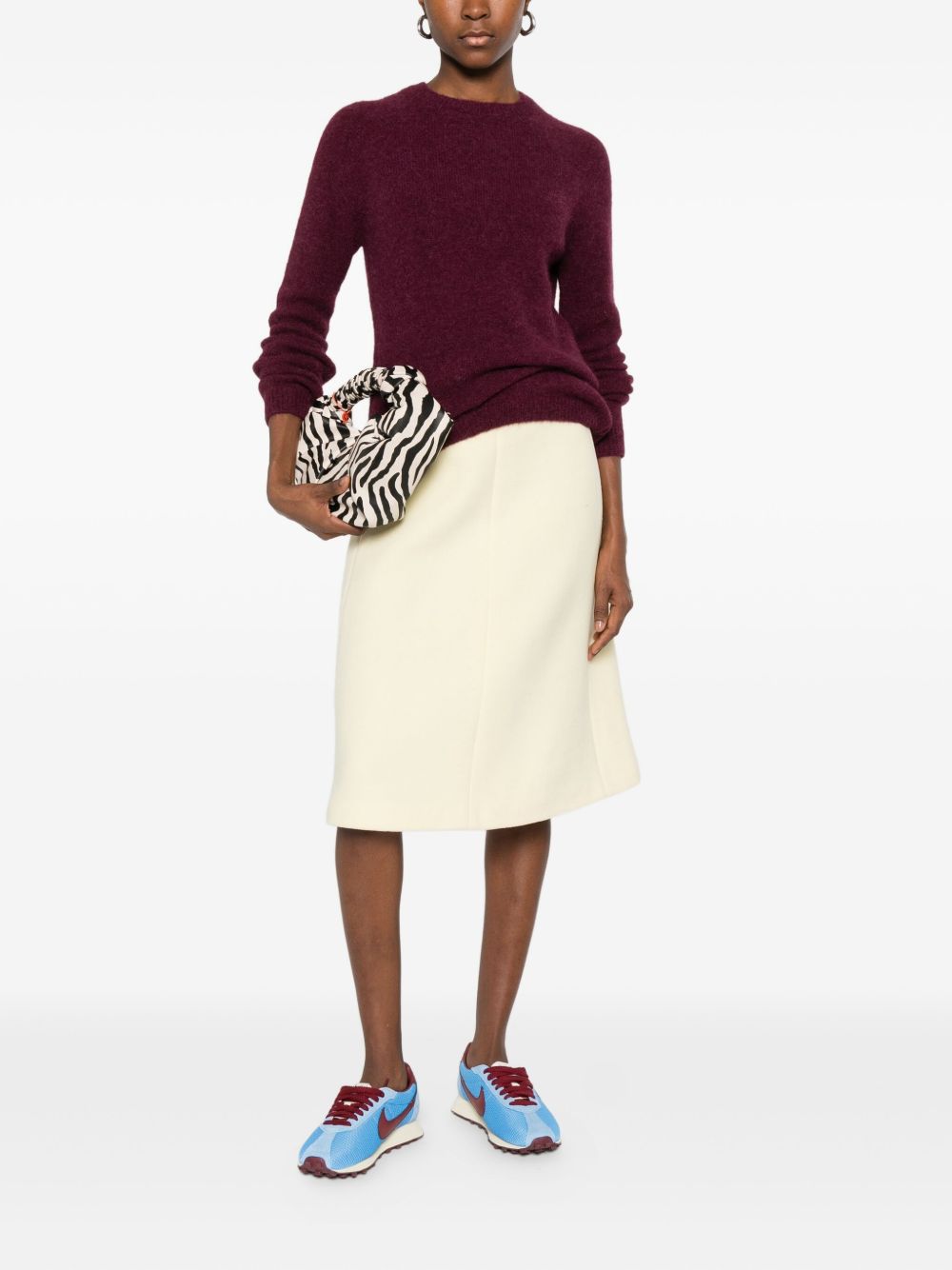 Base Sweaters Purple Silk