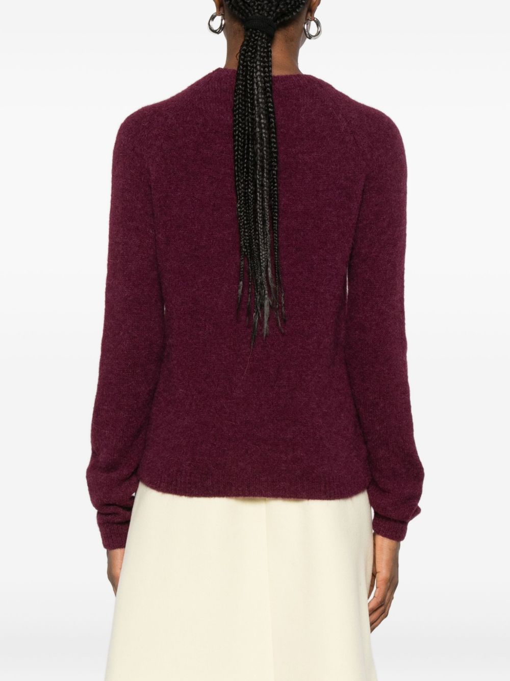 Base Sweaters Purple Silk