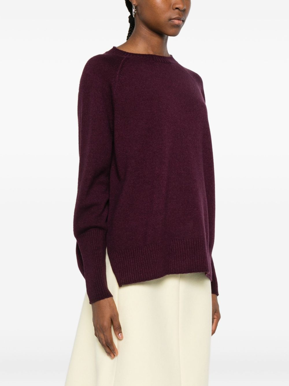 Base Sweaters Purple Silk