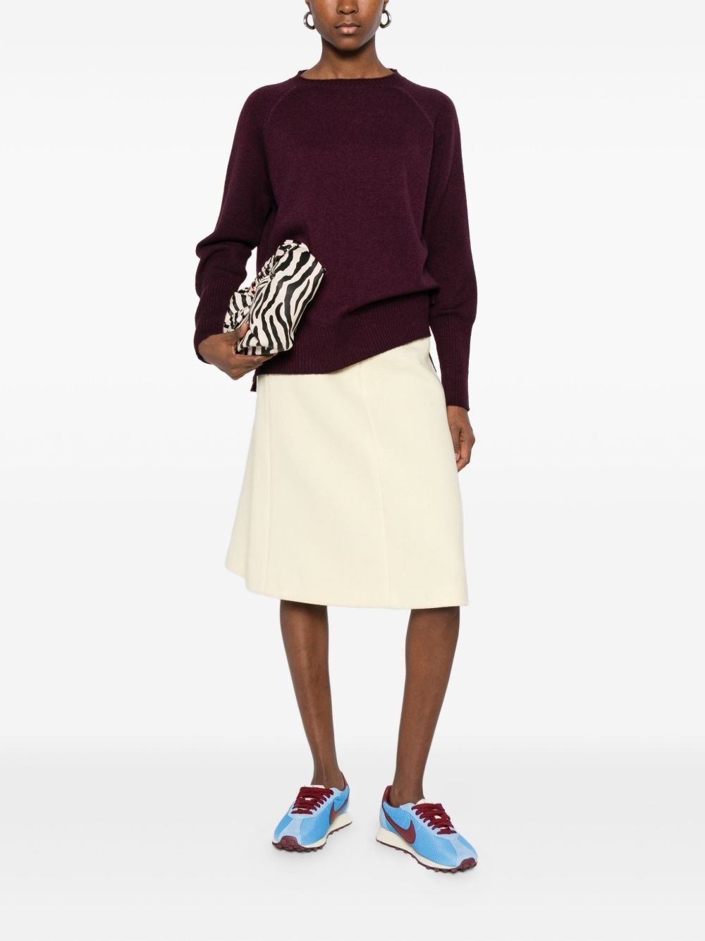 Base Sweaters Purple Silk