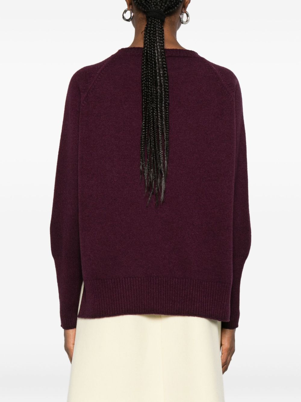 Base Sweaters Purple Silk