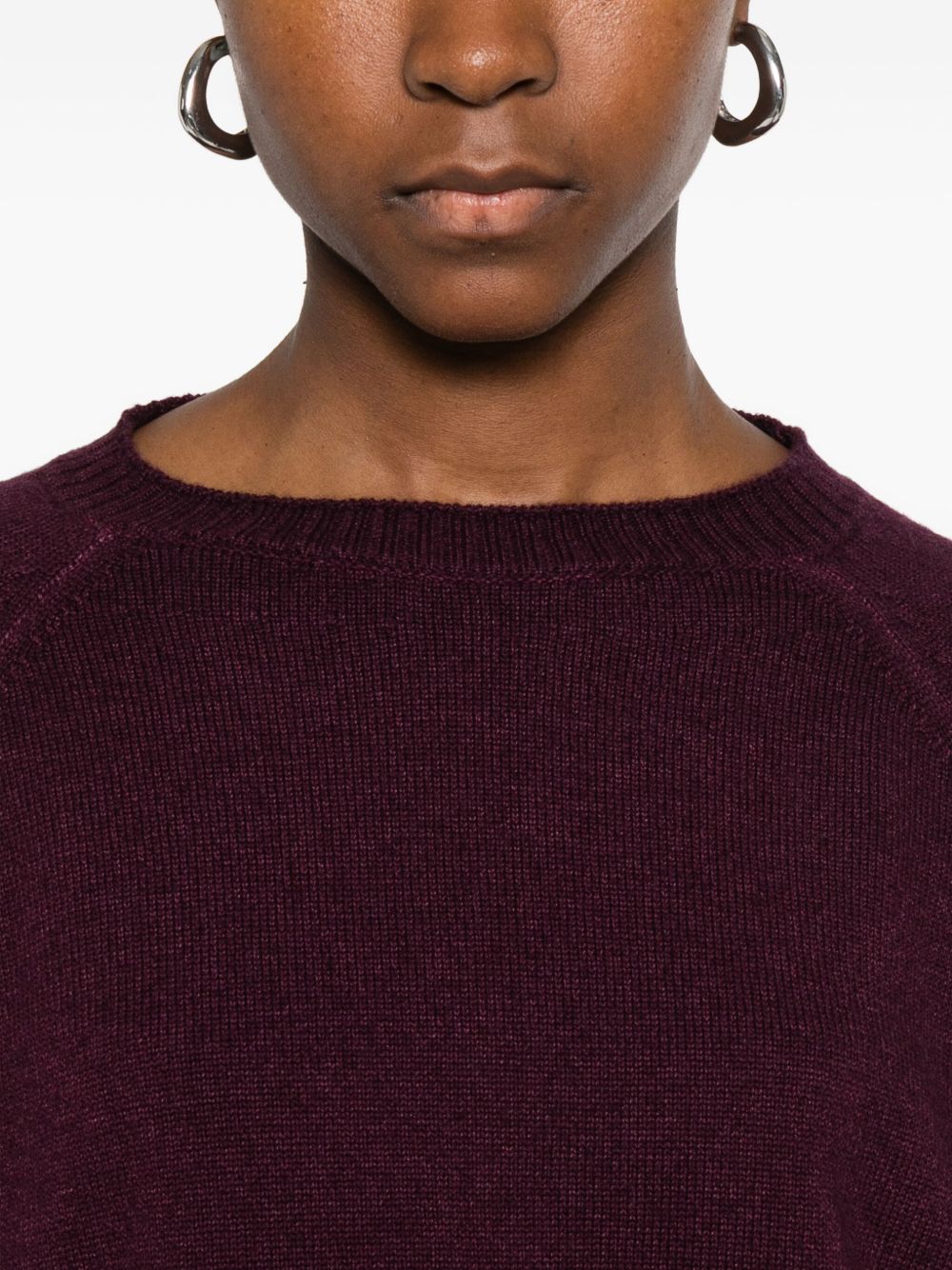 Base Sweaters Purple Silk