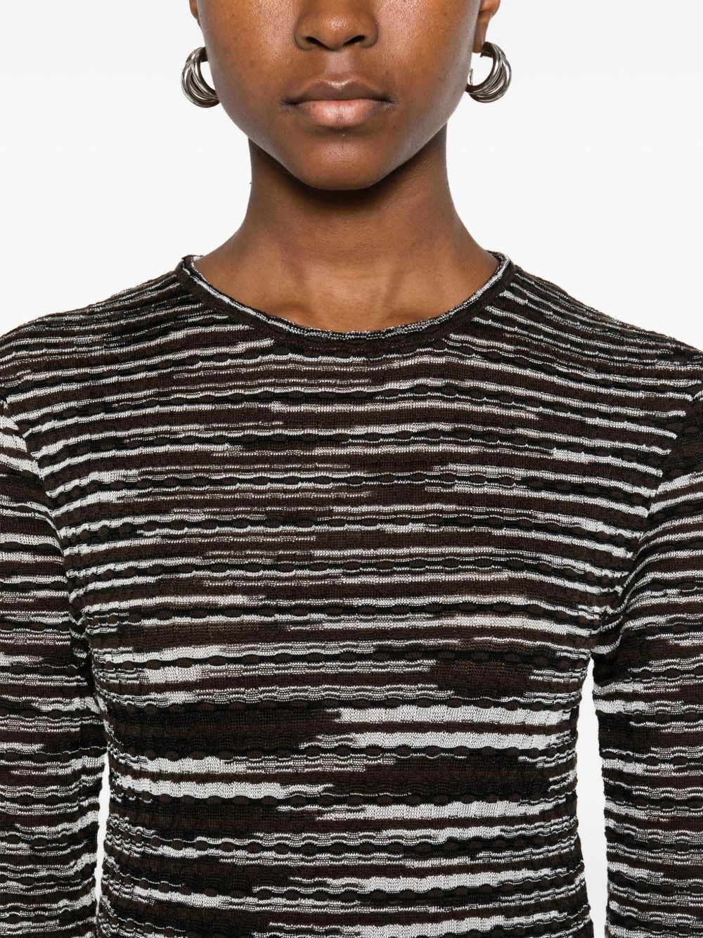 Missoni Sweaters Brown Silk