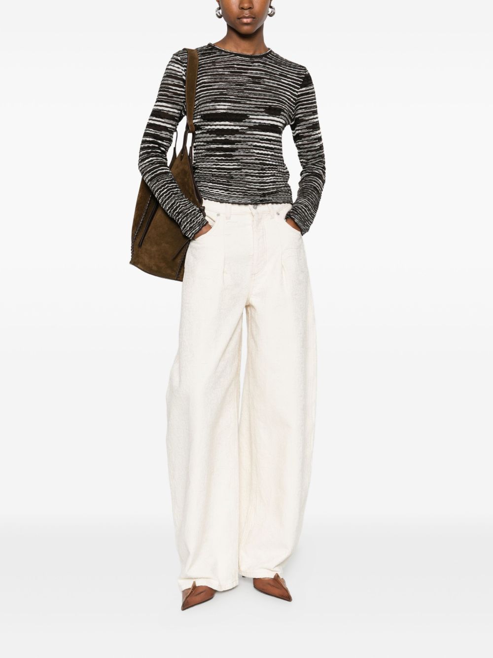 Missoni Sweaters Brown Silk