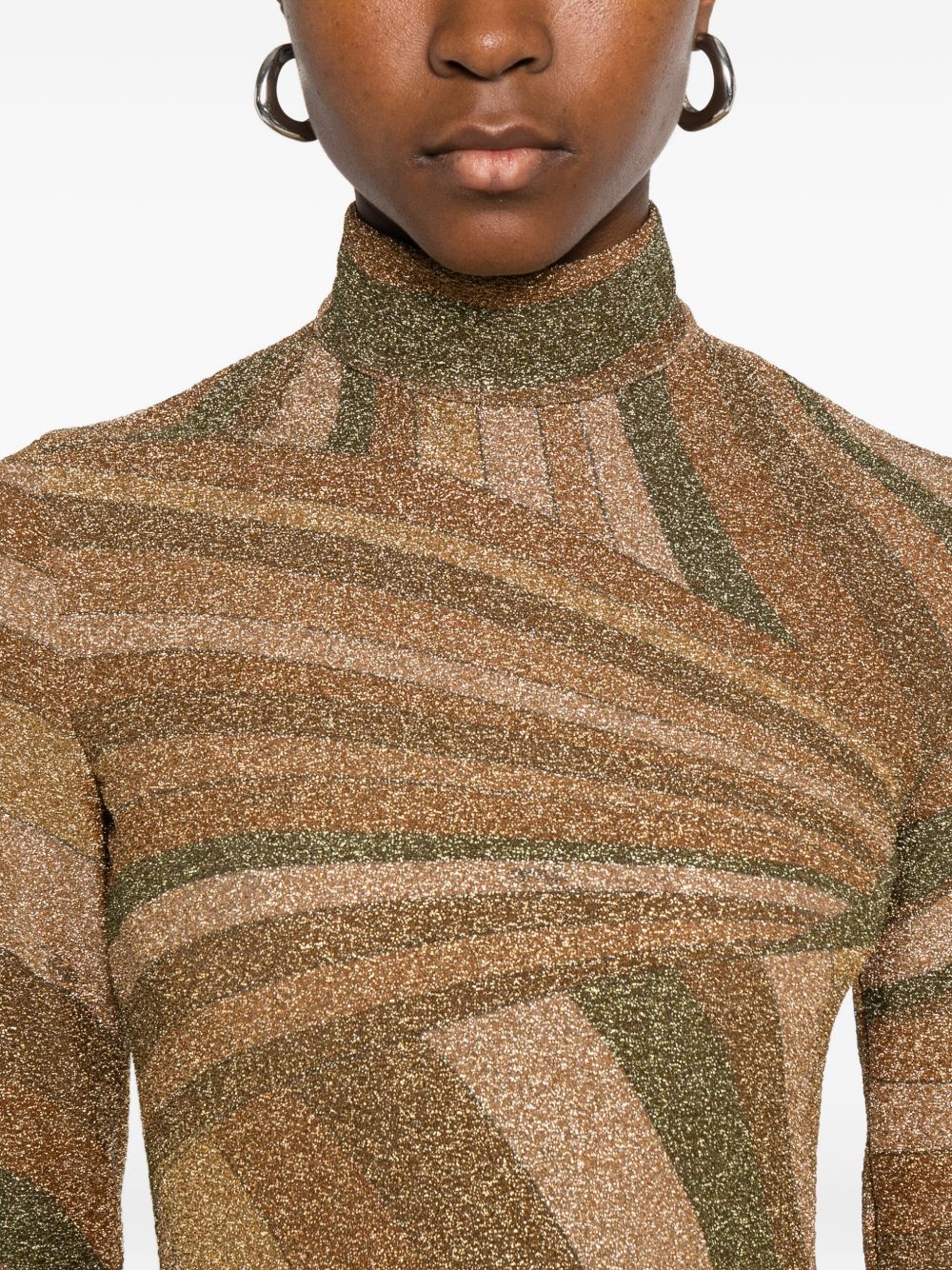 Pucci Top Golden Polyamide