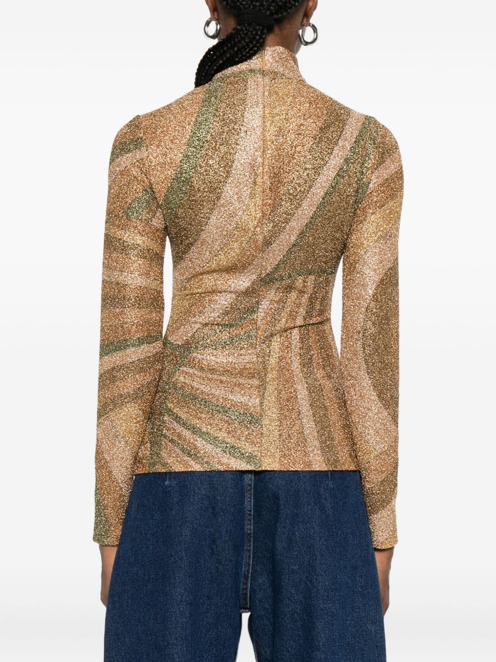 Pucci Top Golden Polyamide