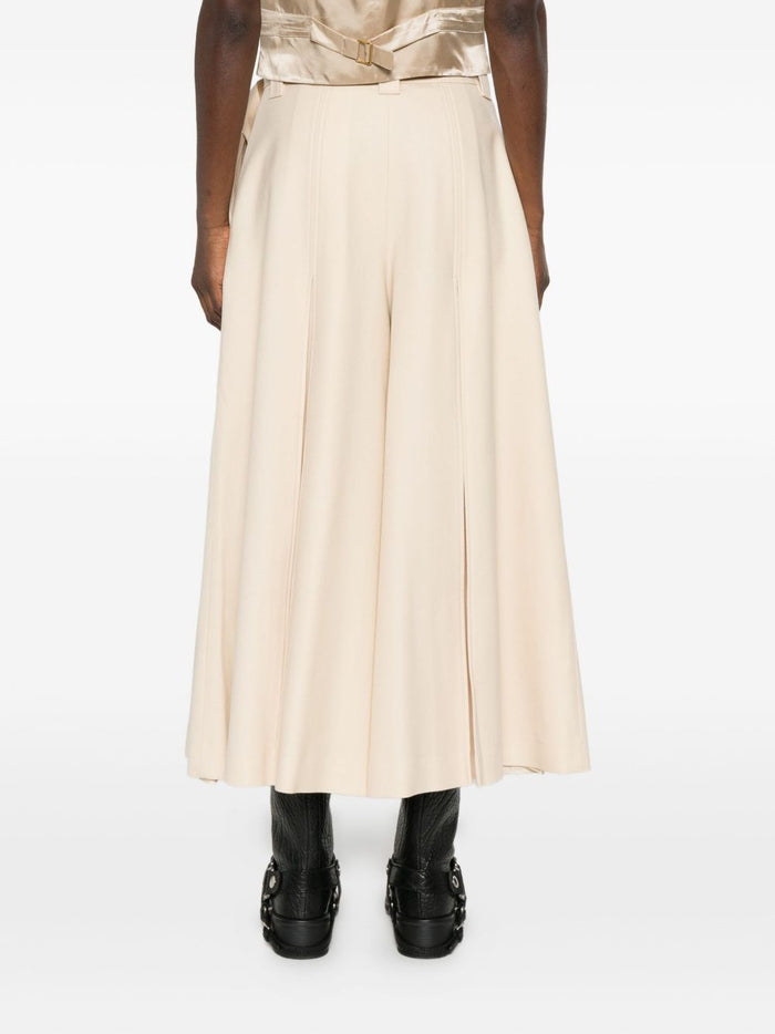 Zimmermann Trousers Beige Wool Elastane