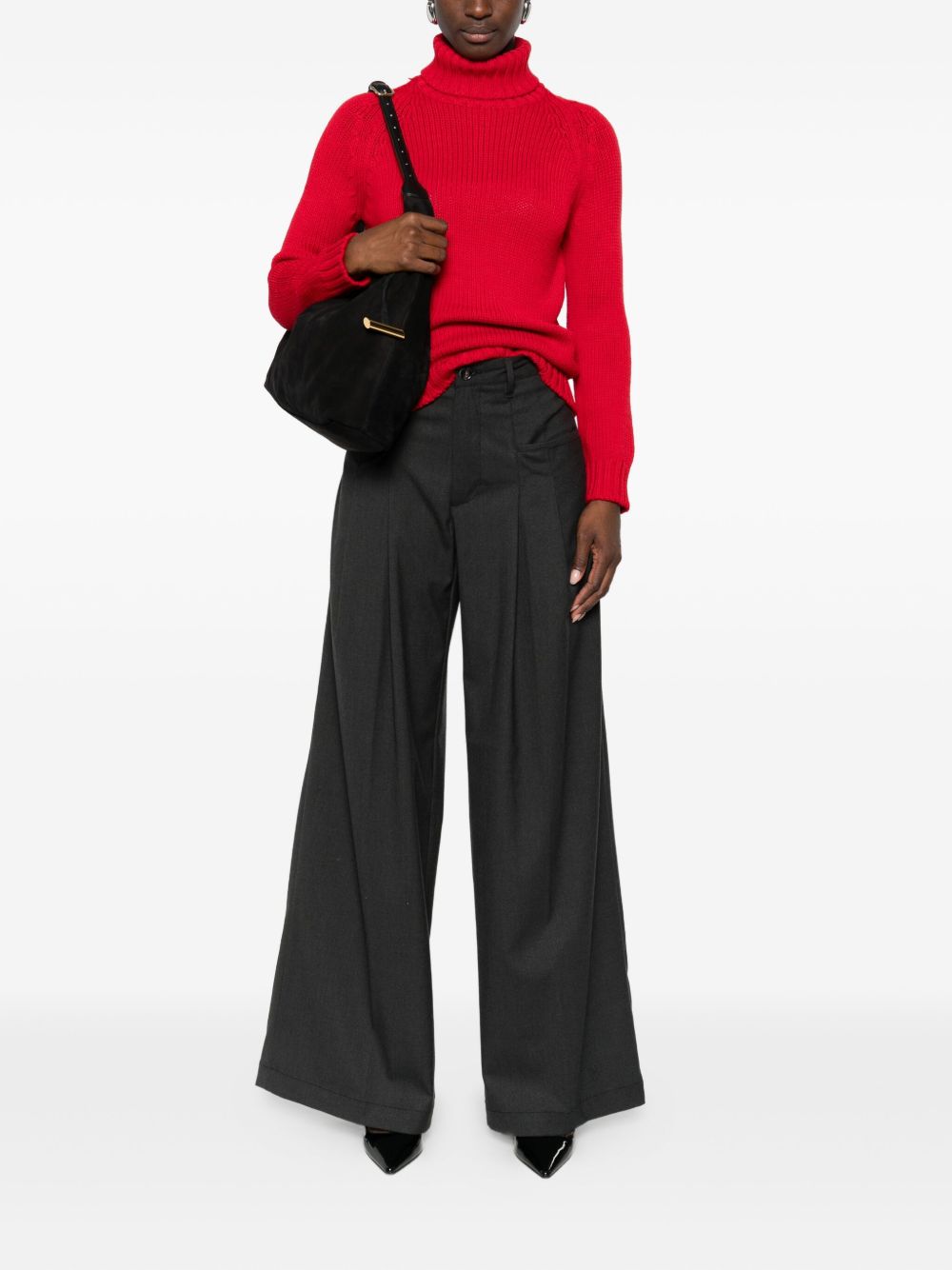 Base Sweaters Red Fabric