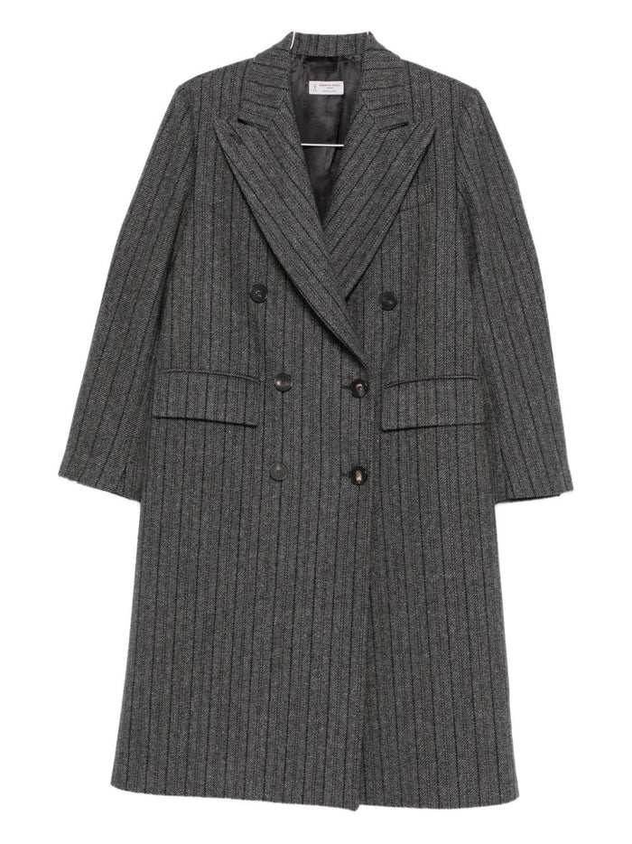 Alberto Biani Coats Grey Outer: Wool