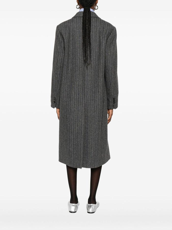 Alberto Biani Coats Grey Outer: Wool