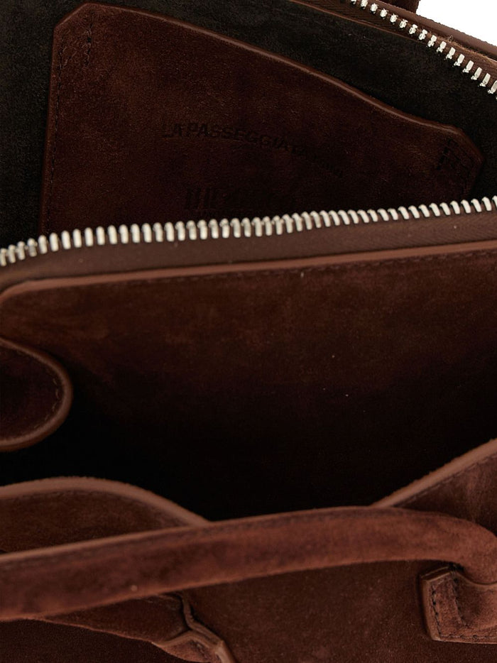 The Attico Bags Leather Brown Suede