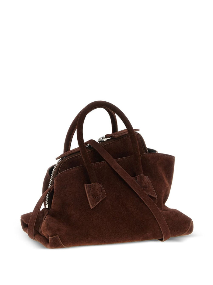 The Attico Bags Leather Brown Suede