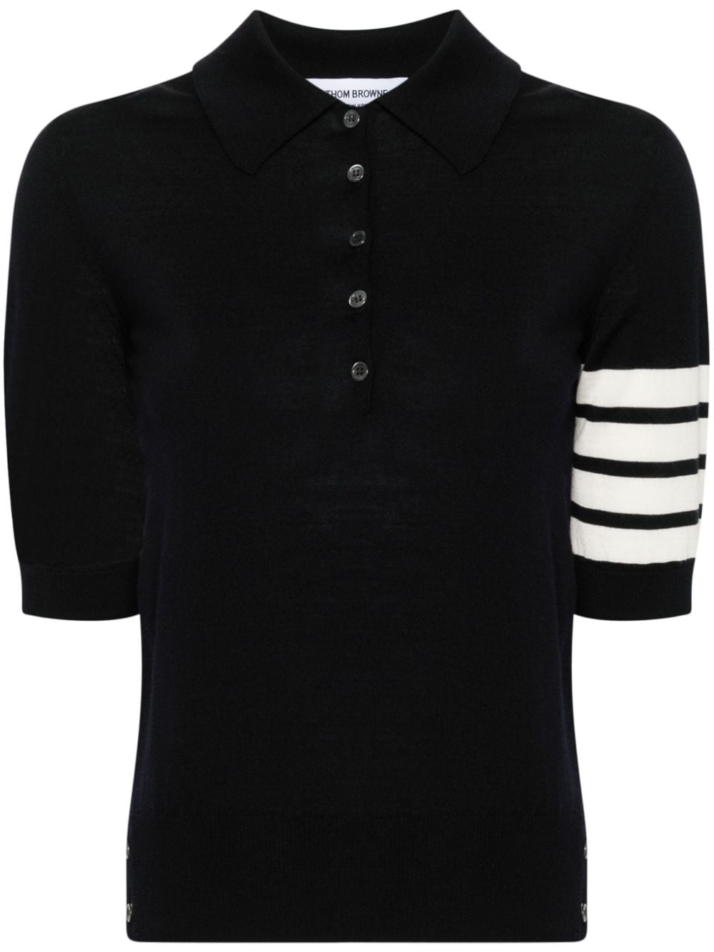Thom Browne T-Shirts And Polos Blu Virgin Wool