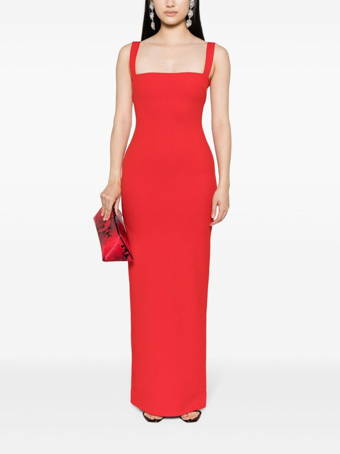 Solace London Dresses Red Polyester Elastane