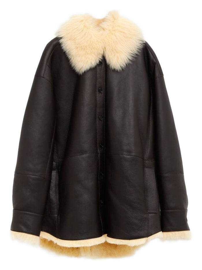 Acne Studios Jackets Marrone Scuro Lamb Leather