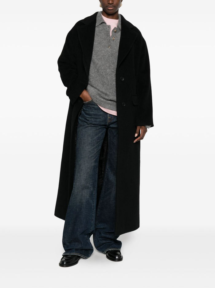 Tagliatore Coats Black Fabric