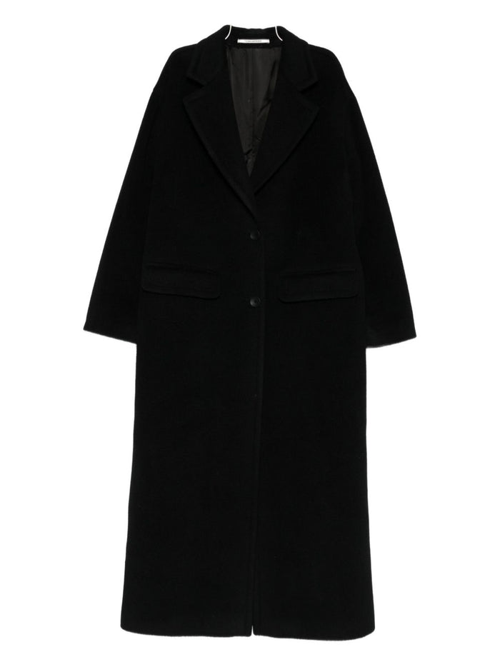 Tagliatore Coats Black Fabric