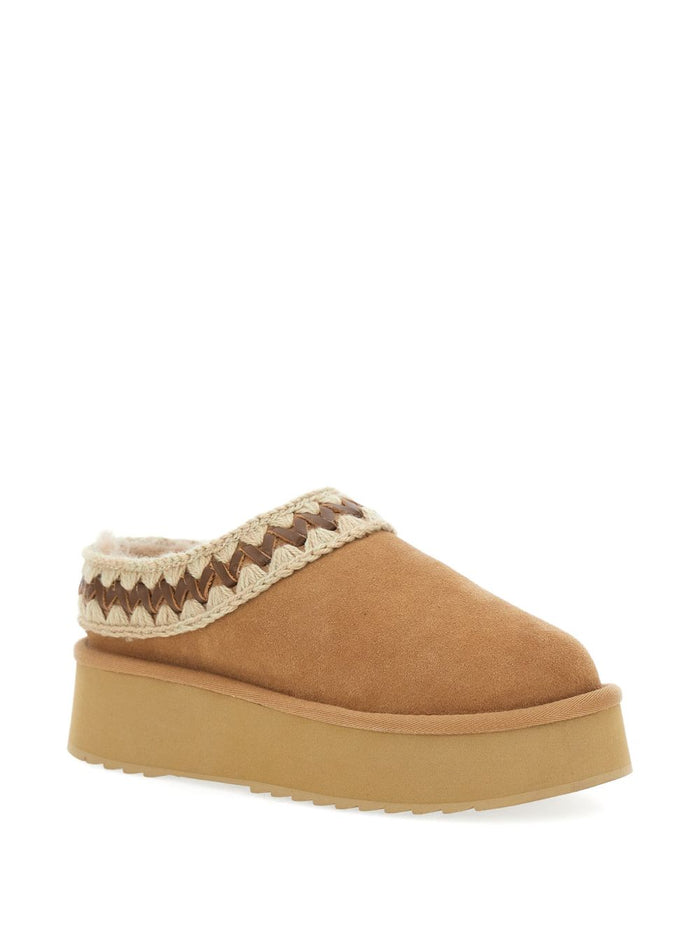 Mou Sandals Beige Outer: Suede