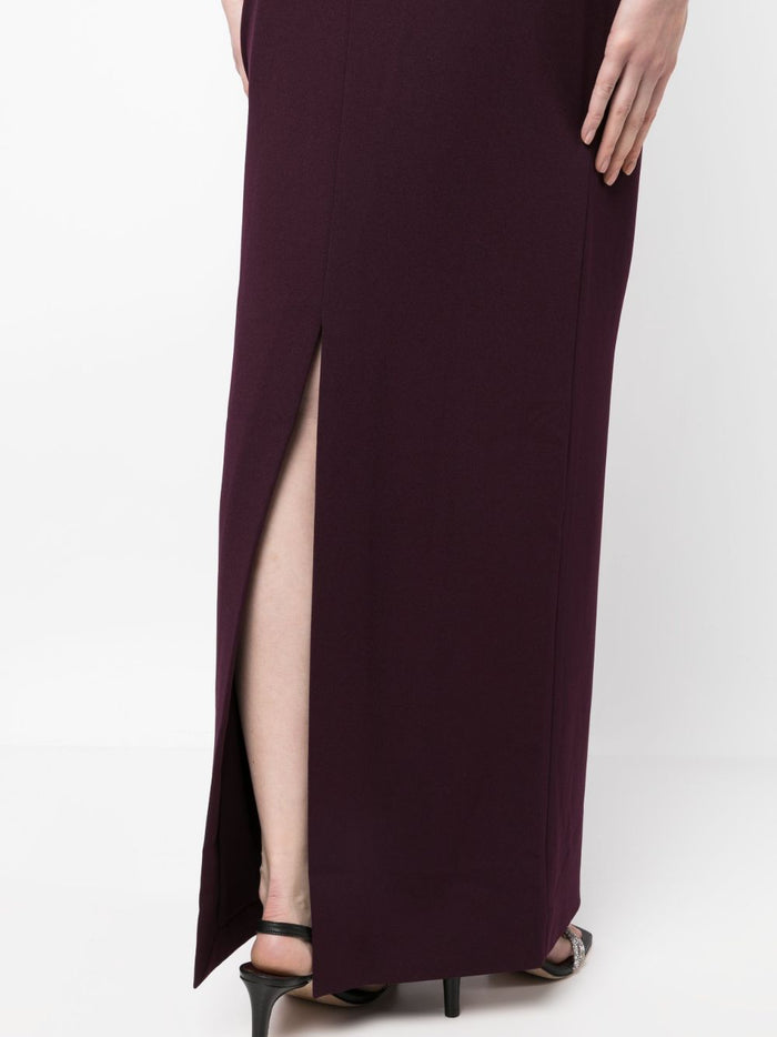Solace London Dresses Purple Polyester Elastane