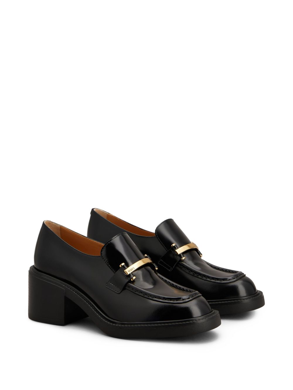 Tods Flat Shoes Black Calf Leather