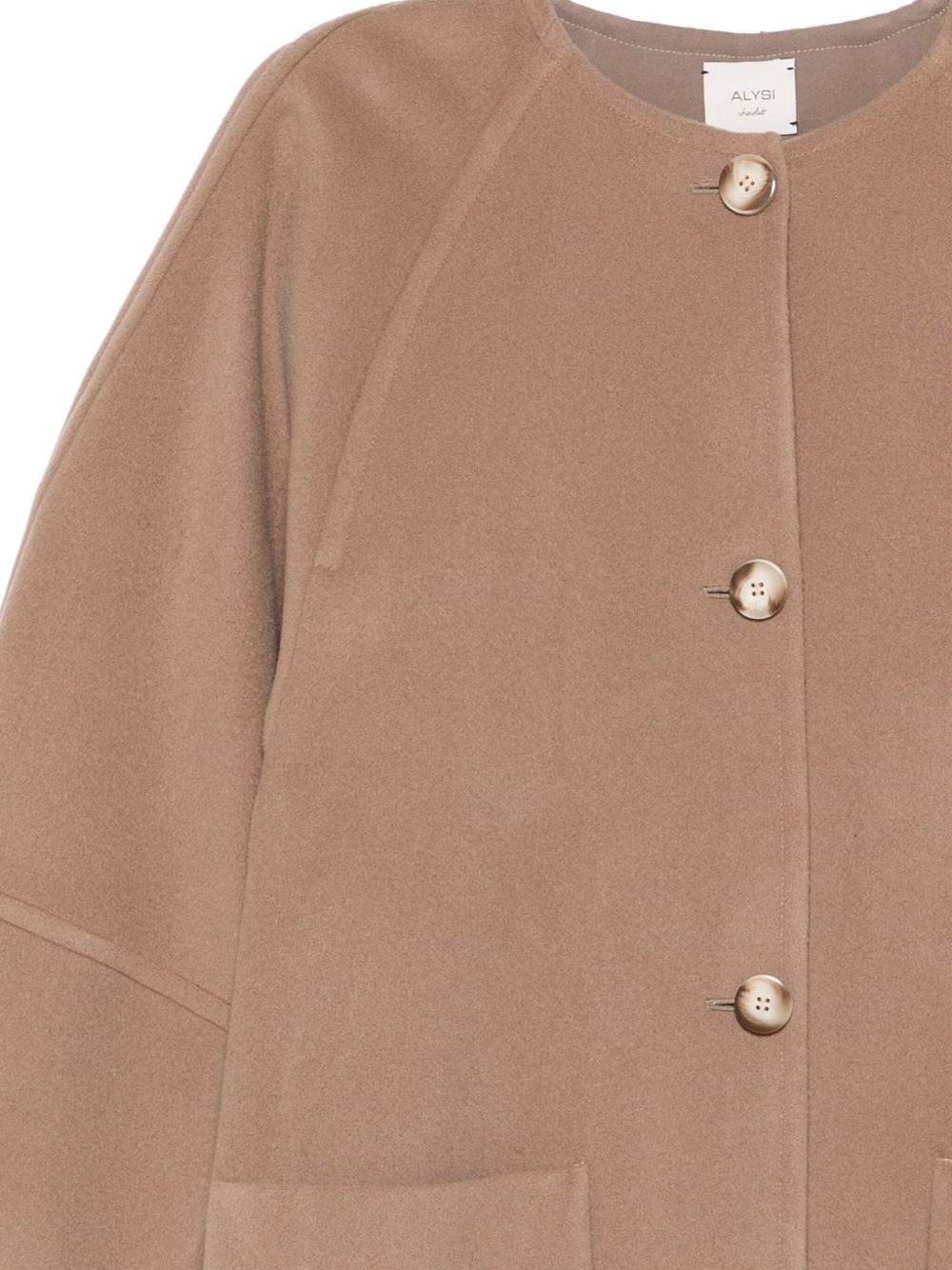 Alysi Coats Brown Virgin Wool
