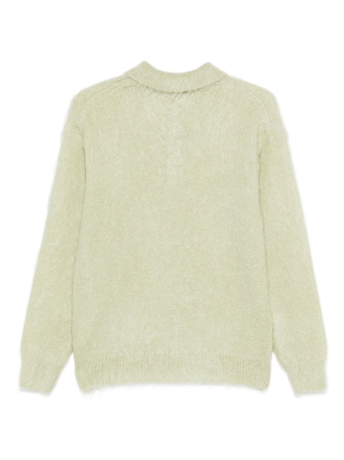 AURALEE T-shirts and Polos Kaki Mohair Wool